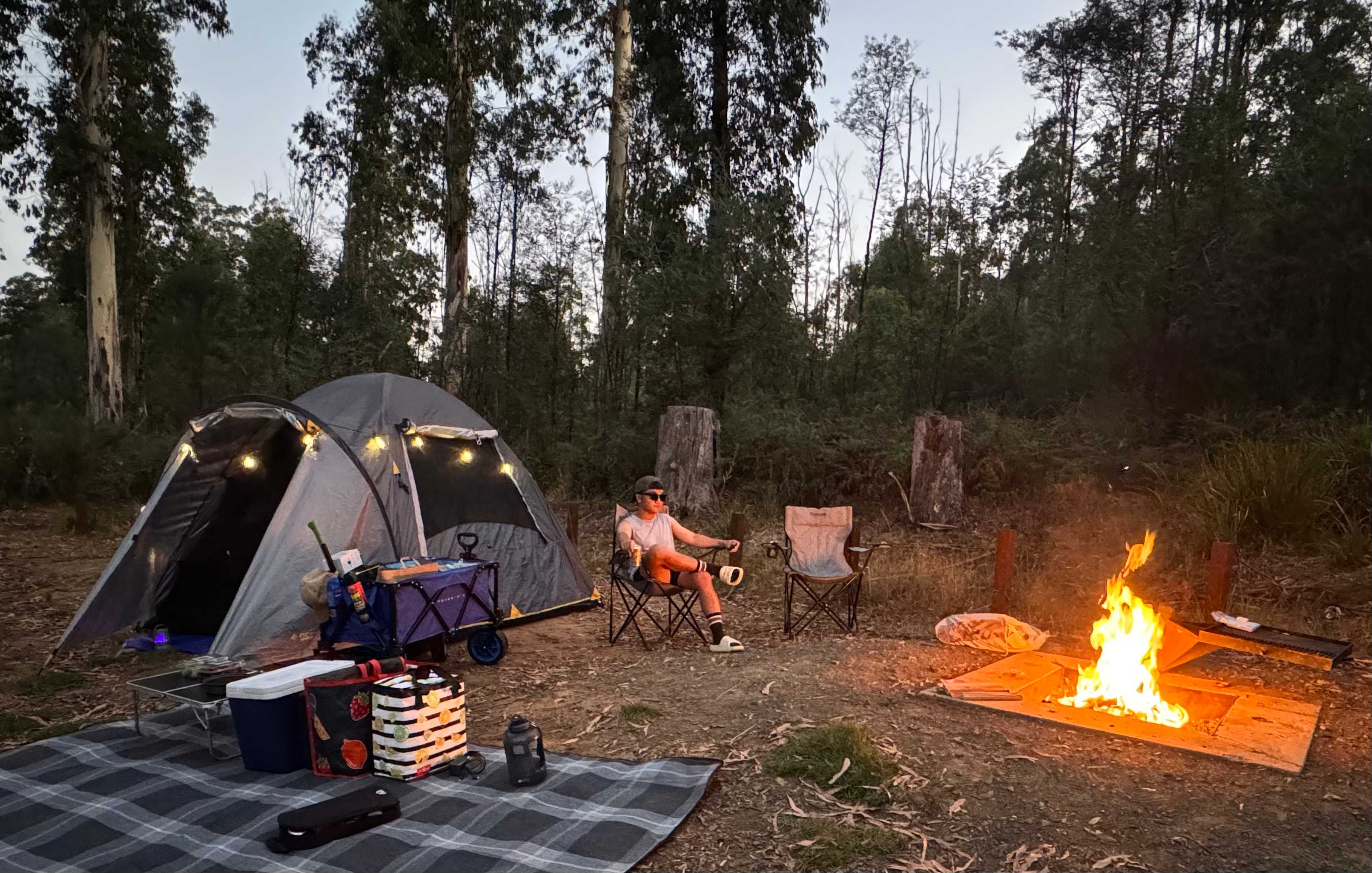 outdoors for camping trips